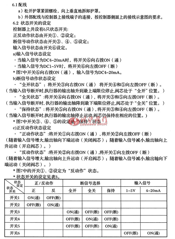 電動(dòng)襯氟調(diào)節(jié)閥調(diào)整方法